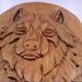 madera figura lobo